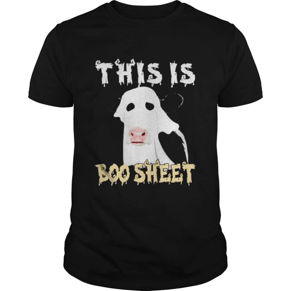 cow Halloween this is boo sheet shirts