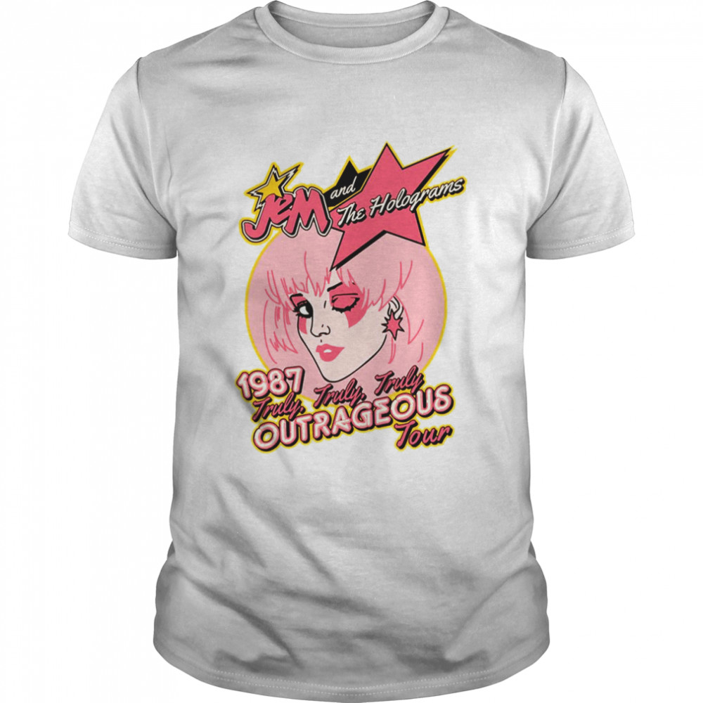 Jem And The Holograms 1987 Truly Truly Truly Outrageous Tour shirt
