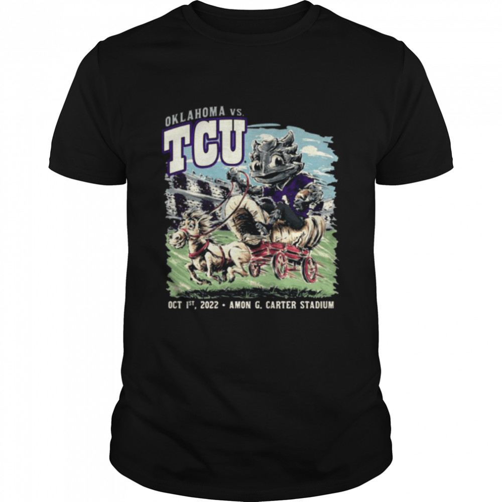 OKLAHOMA SOONERS VSs. TCU HORNED FROGS GAME DAY 2022 T-SHIRTs