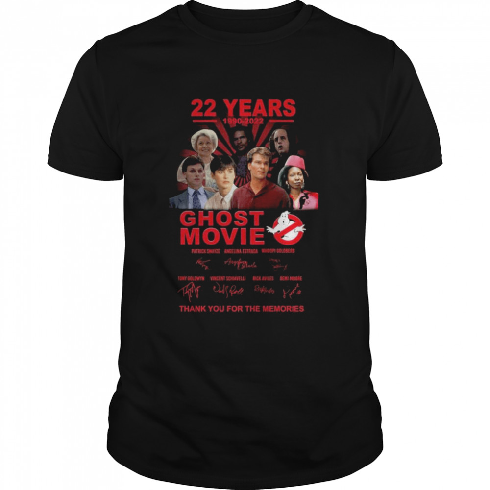 22 years of 1990-2022 Ghost Movie thank you for the memories signatures shirt Classic Men's T-shirt