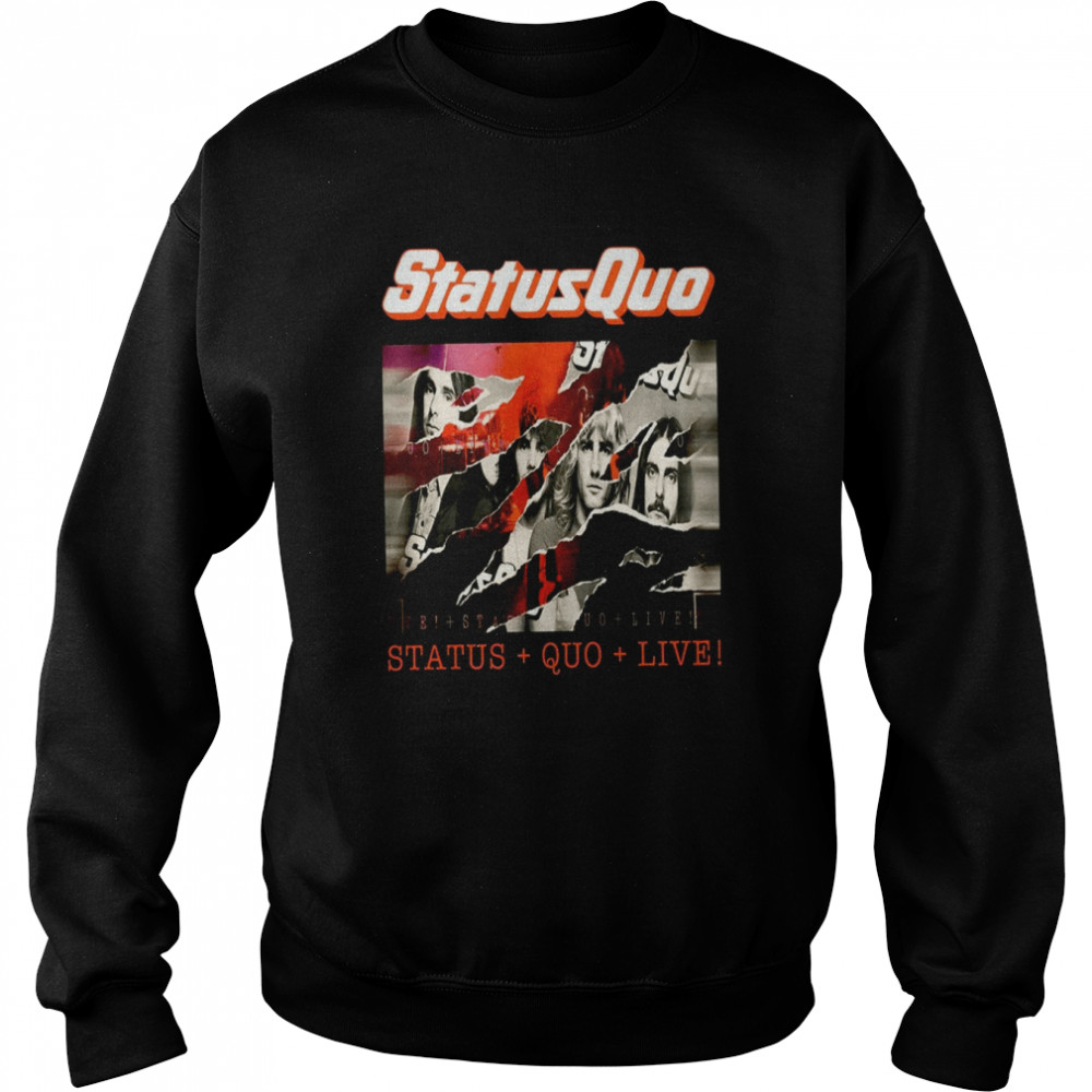 80s Music Art Spring Tour Status Quo shirt Unisex Sweatshirt