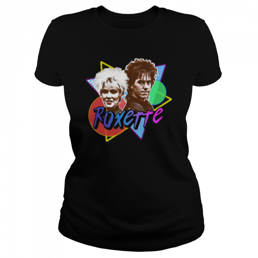 80s Retro Style Fanart Glam Rock Punk Brian Eno Roxy Music shirt Classic Women's T-shirt