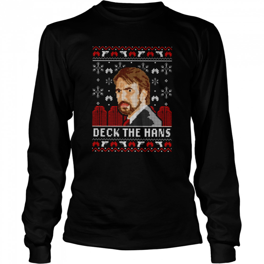 Deck The Hans Die Hard Christmas shirt Long Sleeved T-shirt