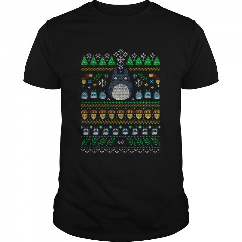 Forest Friends Totoro Pattern Ghibli Animation shirts