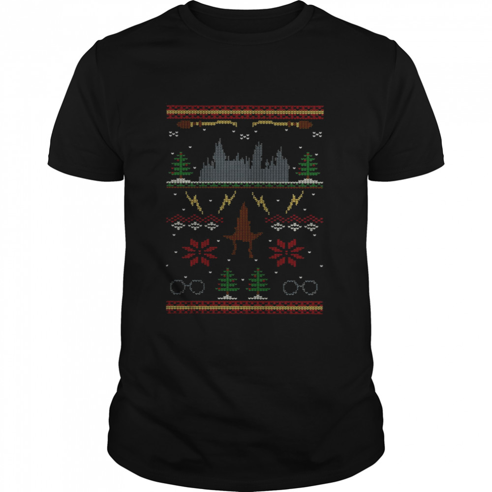 Harry Potter And Hogwarts Christmas Knit Pattern shirts