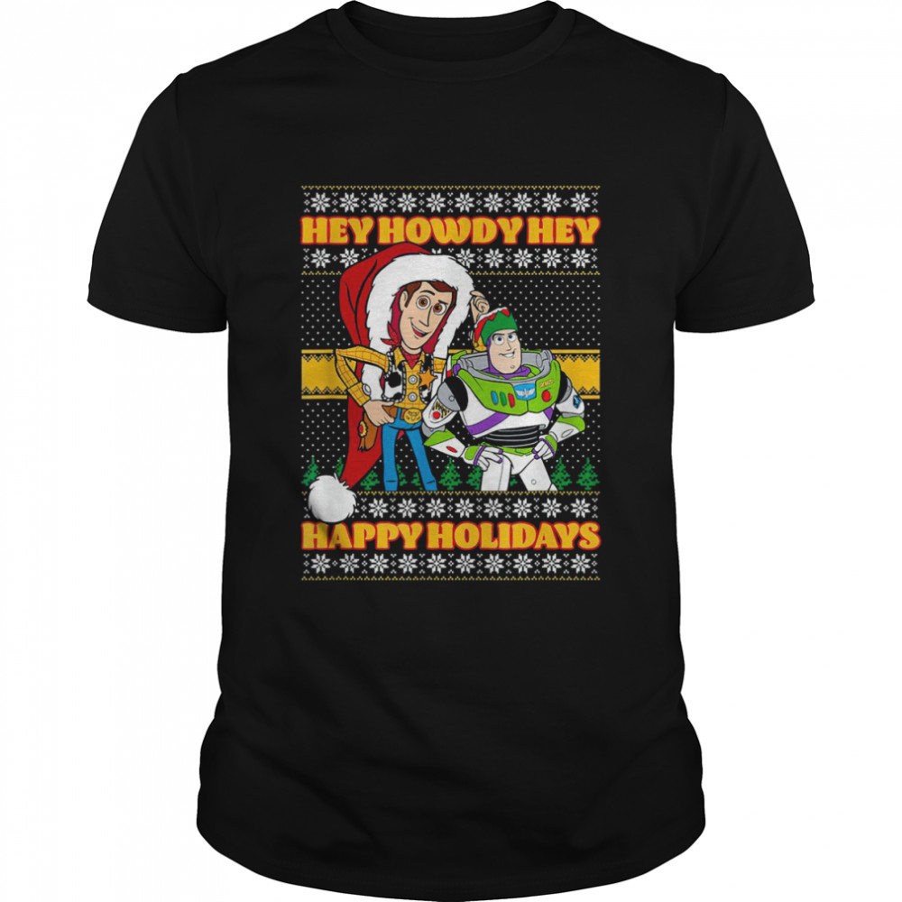 Disney Pixar Toy Story Christmas Hey Howdy Ugly Christmas T-Shirts