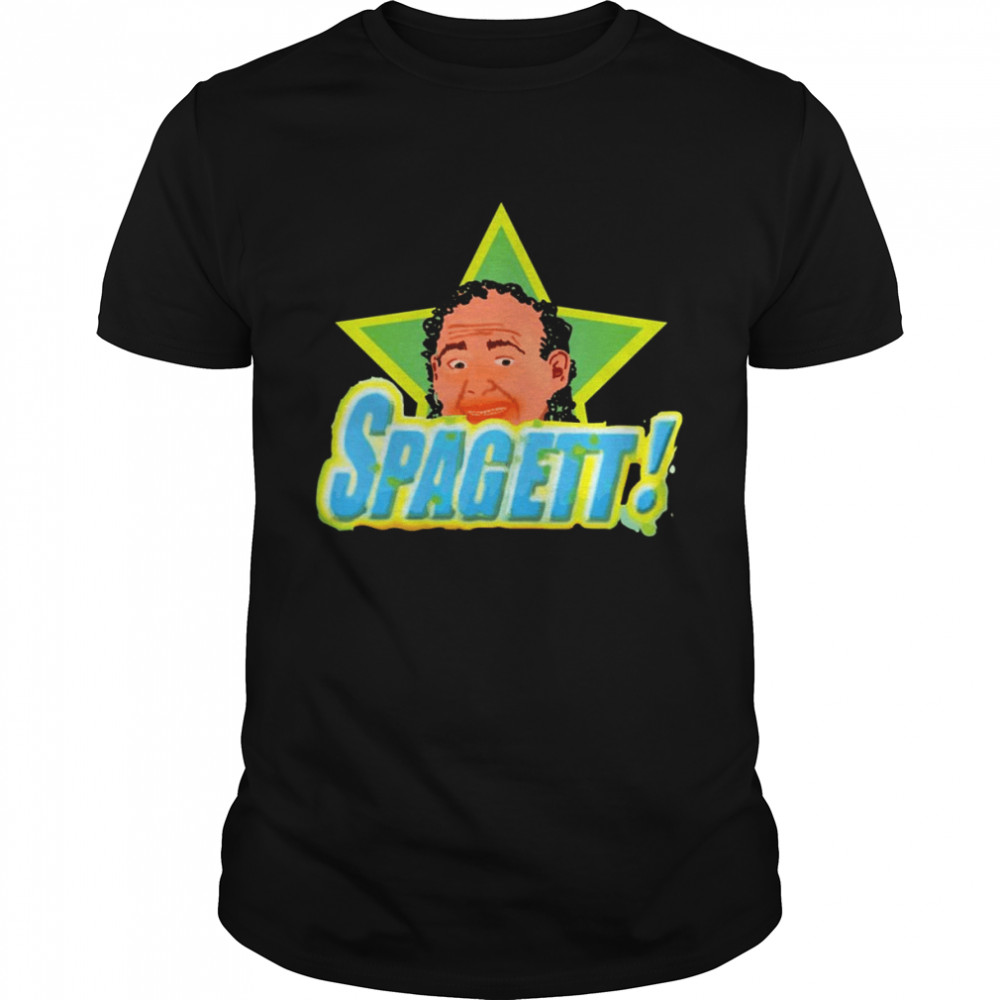 Raw Digital Illustration Of Spagett shirt