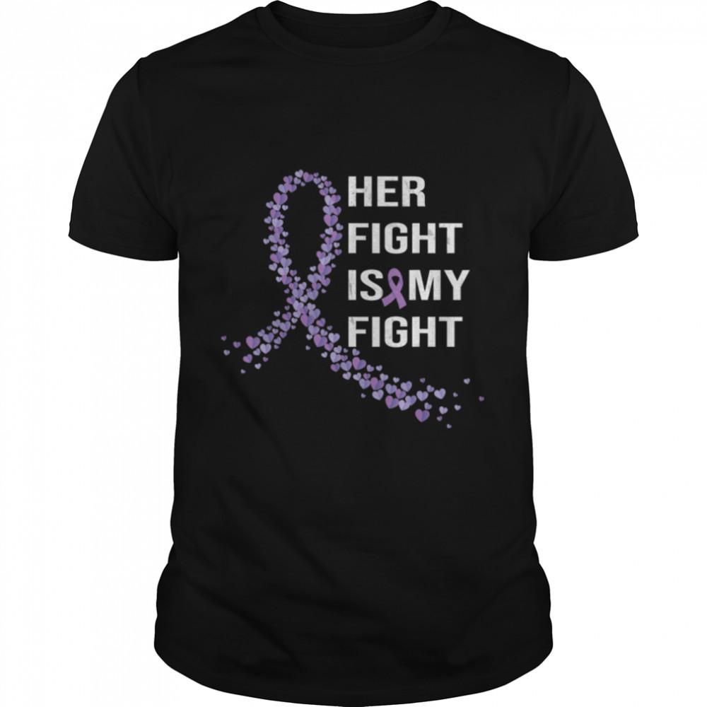 Her Fight Is My Fight Breast Cancer Awareness T-Shirt B0BH8PLHBRs