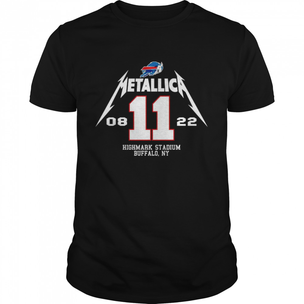 Metallica Buffalo 11 08 2022 Tour Highmark Stadium Buffalo Ny Men’s Shirt