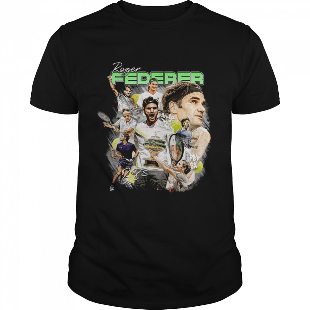 ROGER FEDERER Tennis Rap Hip Hop 90s Bootleg shirt
