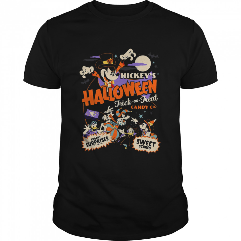 Mickeys’s Halloween Trick Or Treat Candy Sweet Scares shirts