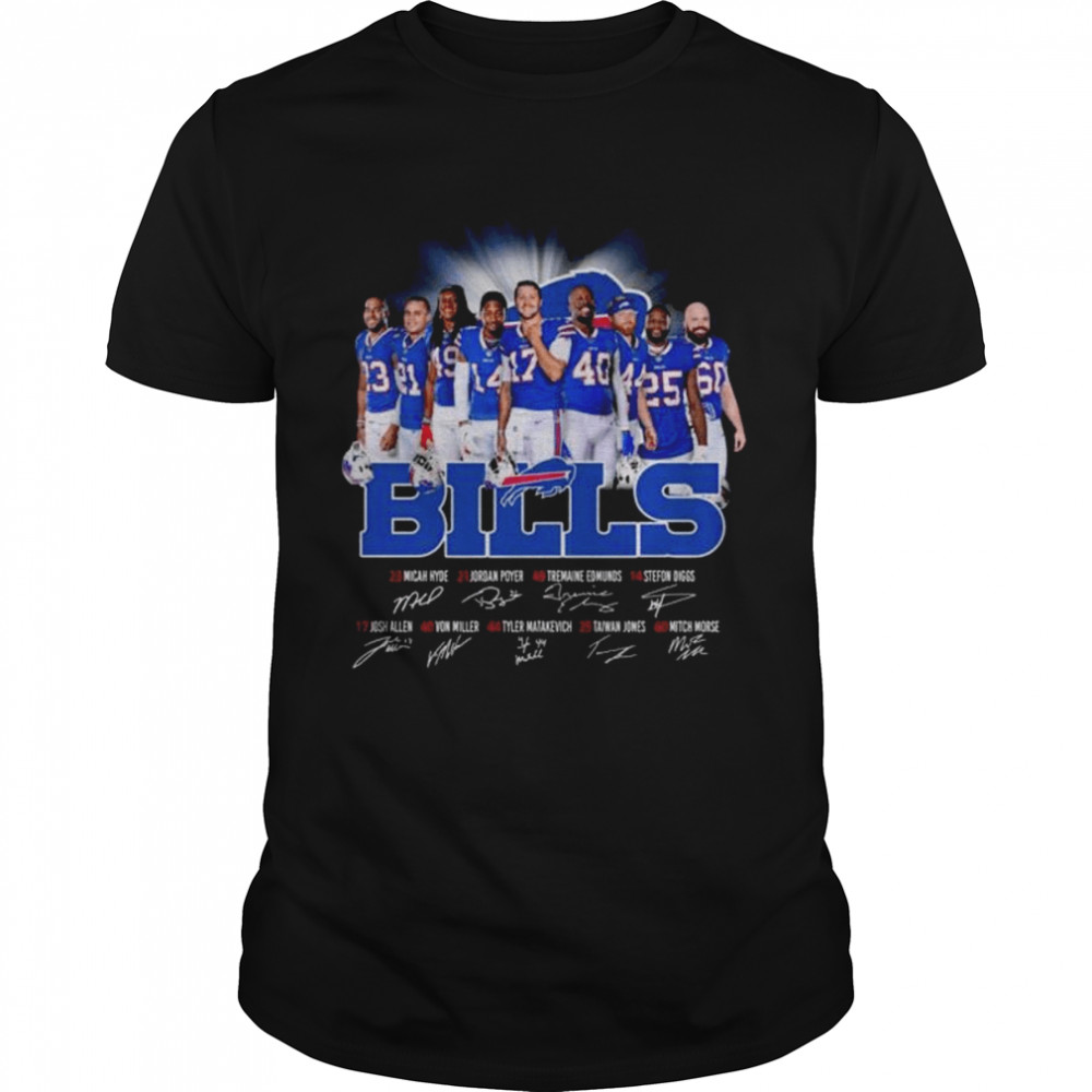 Buffalo Bills all team players 2022 signatures shirt