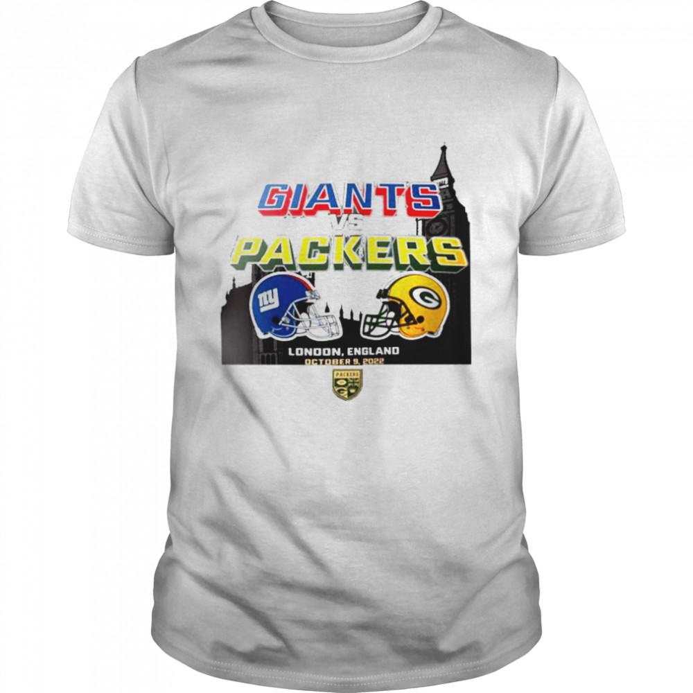 Giants vs Packers NFL London game 2022 shirt