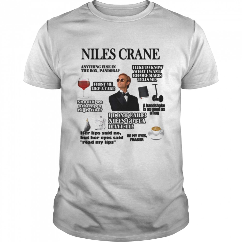 Niles Crane Icon Moment Tv Show Frasier shirt