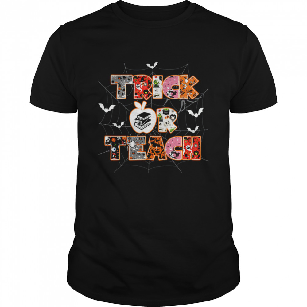 Trick Or Teacher Funny Halloween Teacher Unisex T Shirts