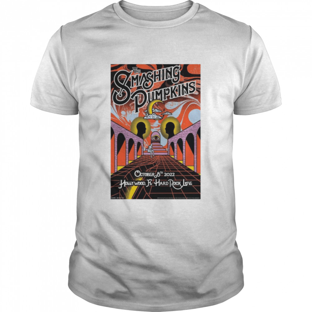 The Smashing Pumpkins Oct 8 2022 at Hollywood Hard Rock Casino Hollywood FL Poster shirt