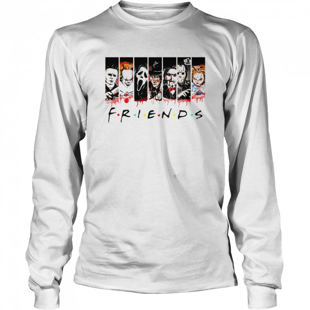 Friends Horror Movie Halloween Chucky shirt Long Sleeved T-shirt
