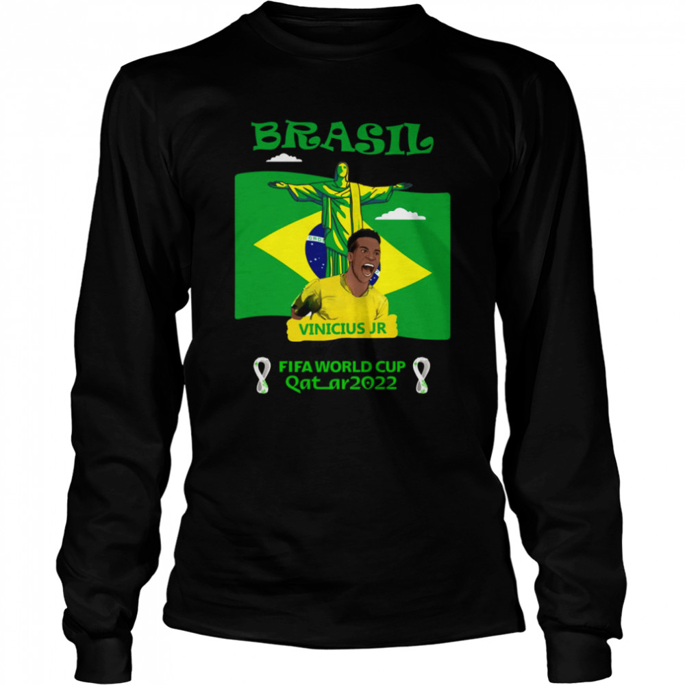 Vinicius Jr Brazil World Cup 2022 shirt Long Sleeved T-shirt