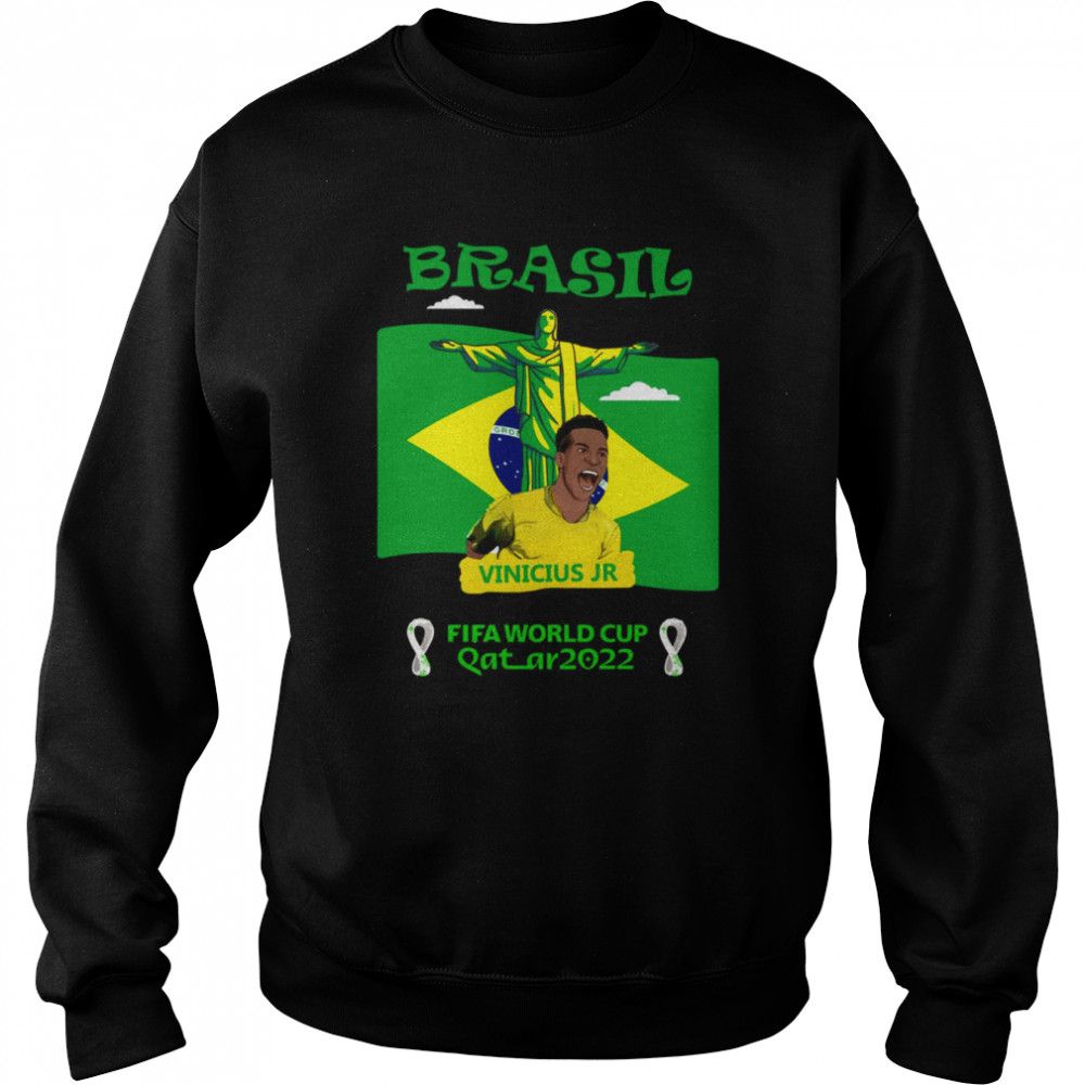 Vinicius Jr Brazil World Cup 2022 shirt Unisex Sweatshirt