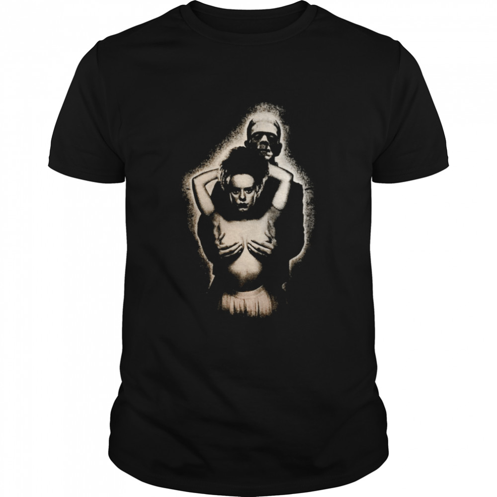 Frankenstein And Bride Of Frankenstein Scary Movie shirt