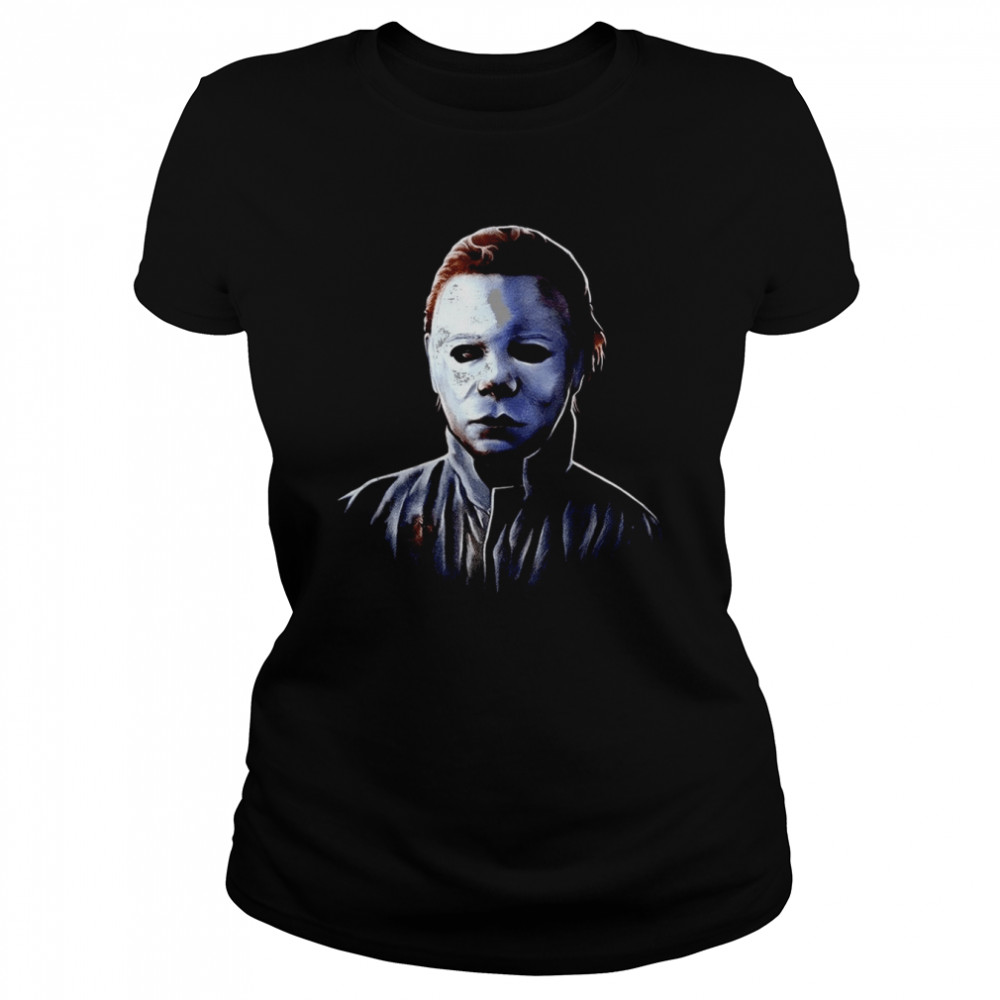 Michael Myers Portrait Scary Movie Halloween shirt Classic Women's T-shirt