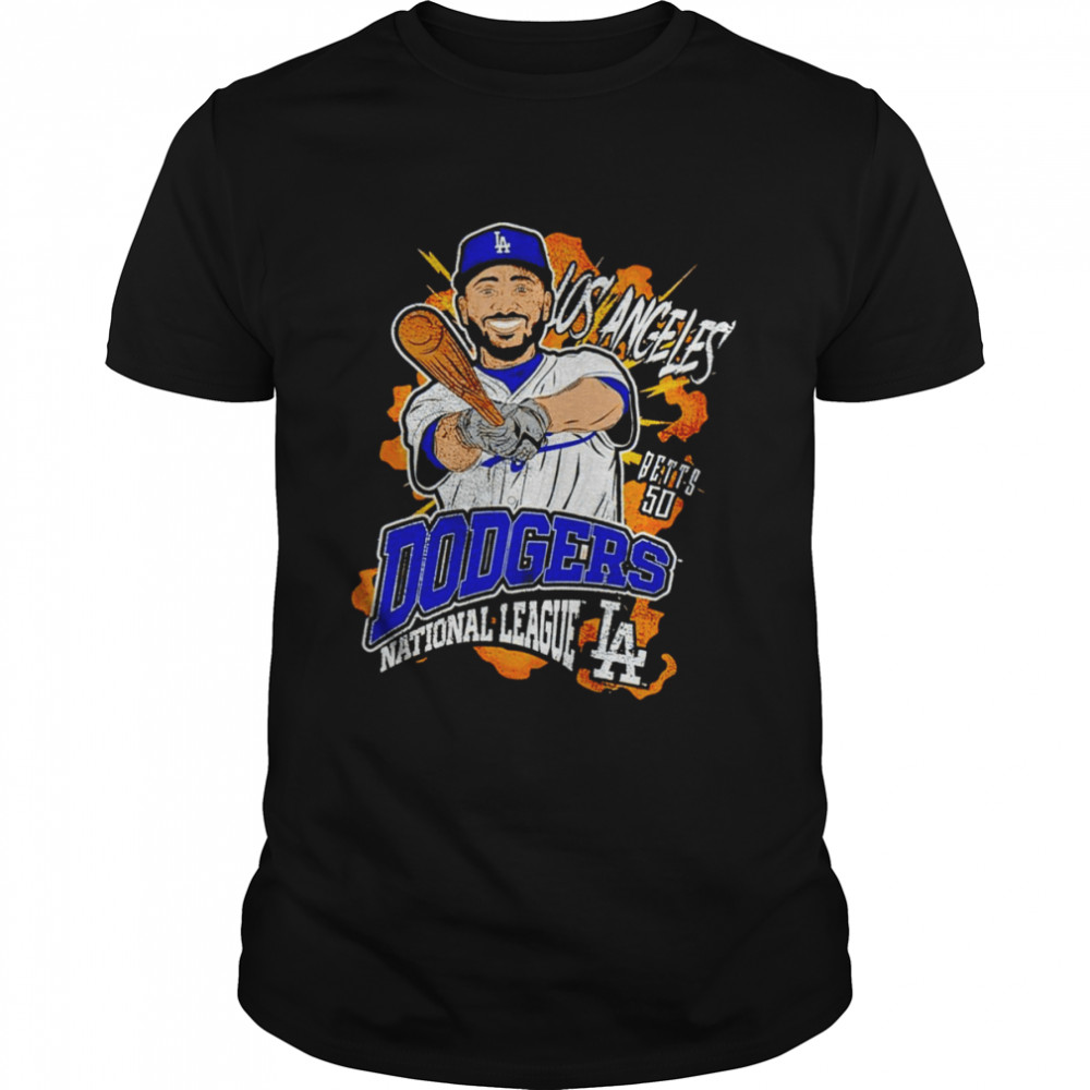 Mookie Betts Los Angeles Dodgers National League shirts