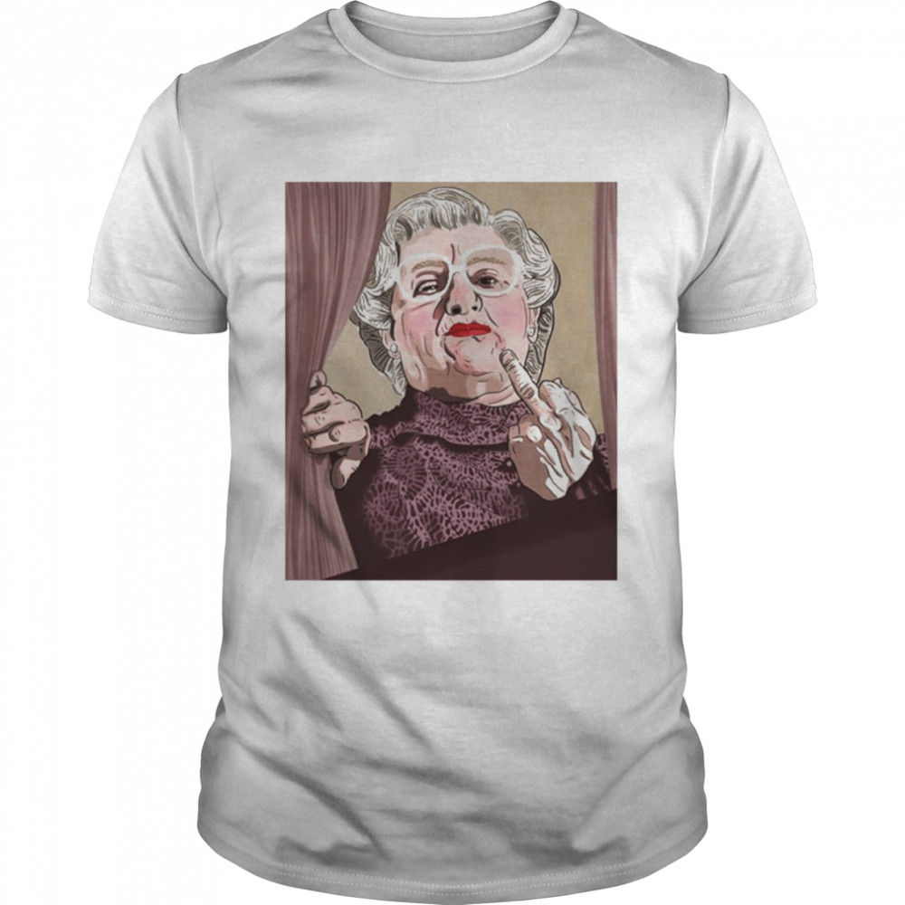 Middle Finger Mrs Doubtfire Art Shirts
