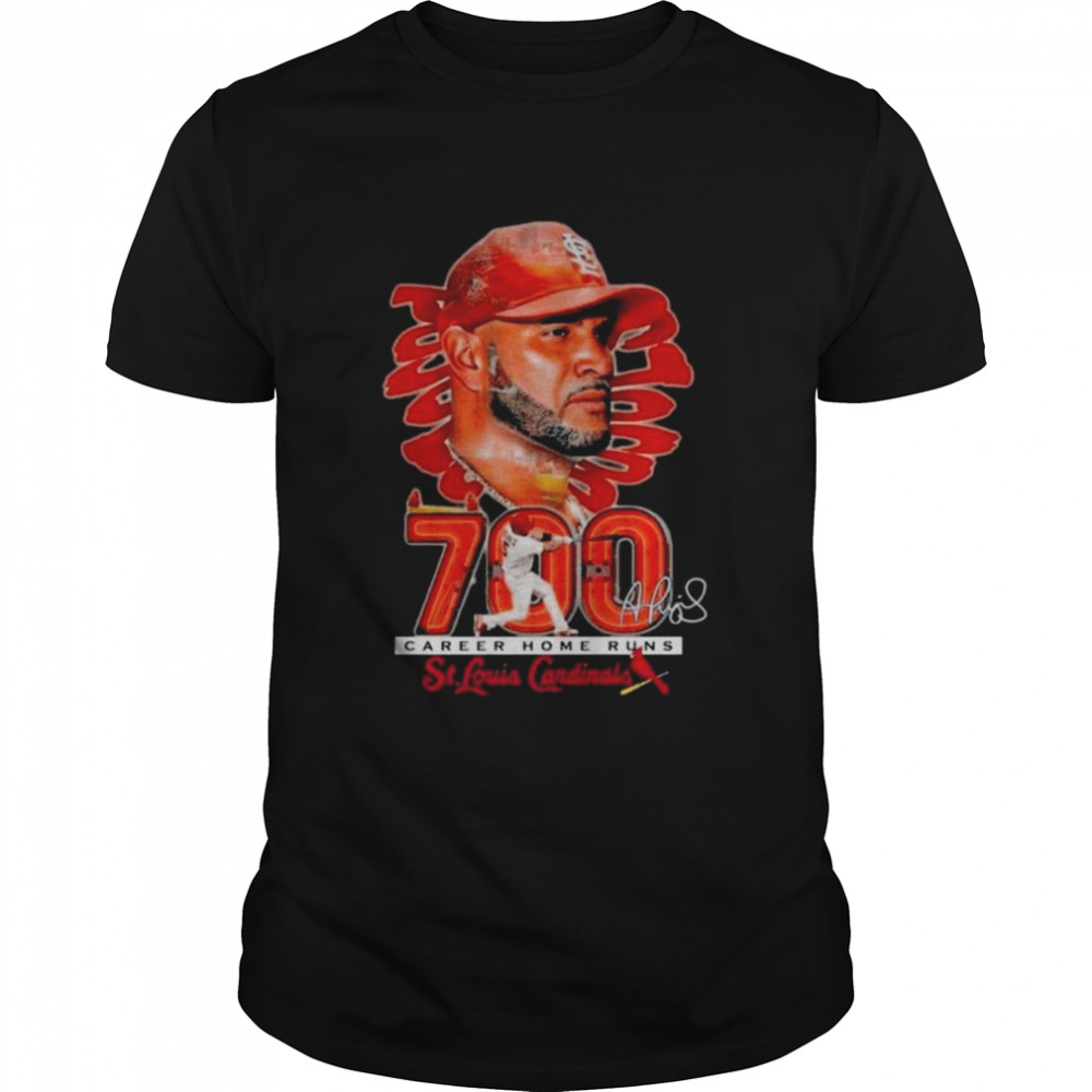 Career Home Runs Albert Pujols St Louis Cardinals Signature 2022 Shirt