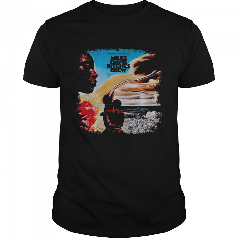 Miles Davis Bitches Brew Album Cover Art Jazz Music shirt