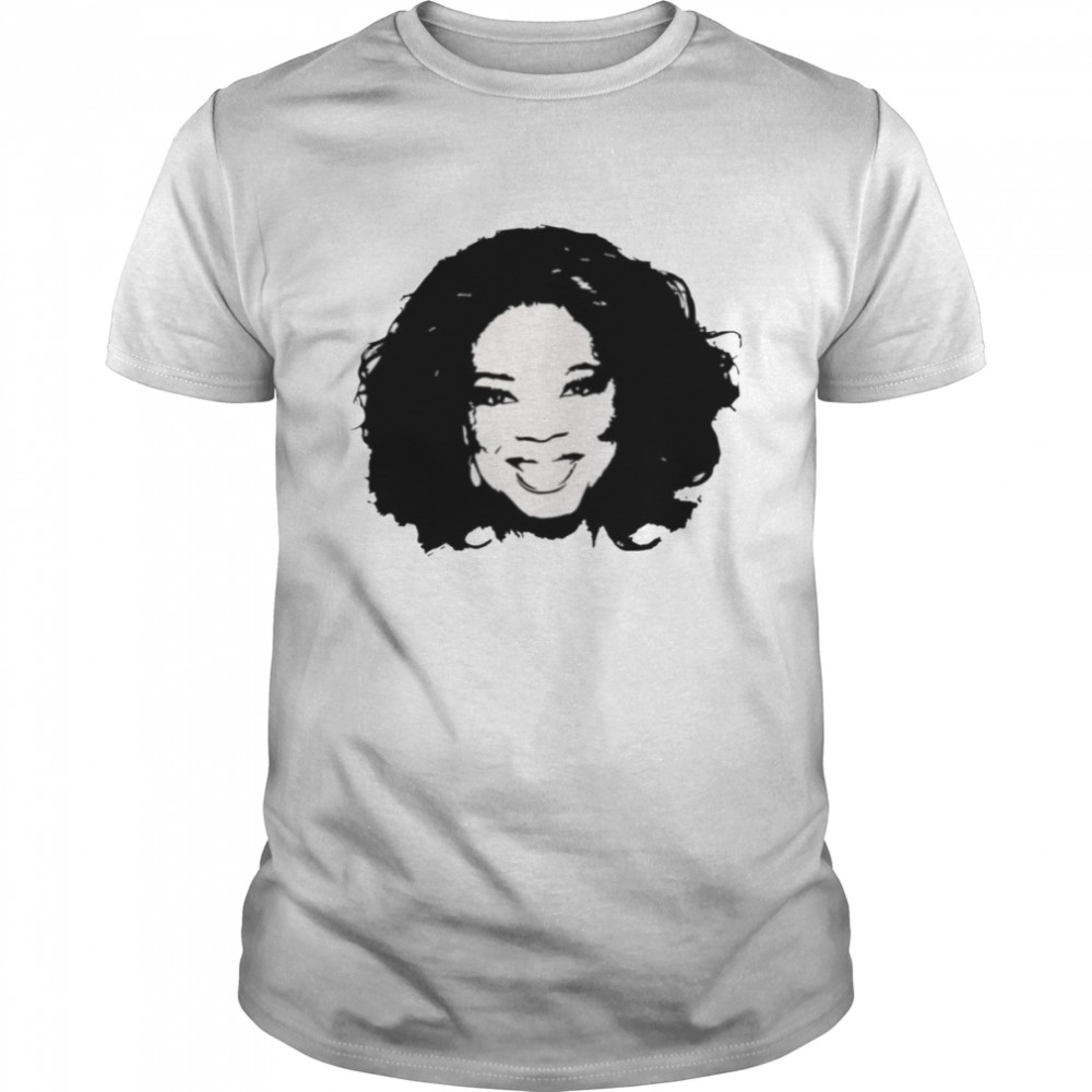 Oprah Winfrey American Host Black And White shirt