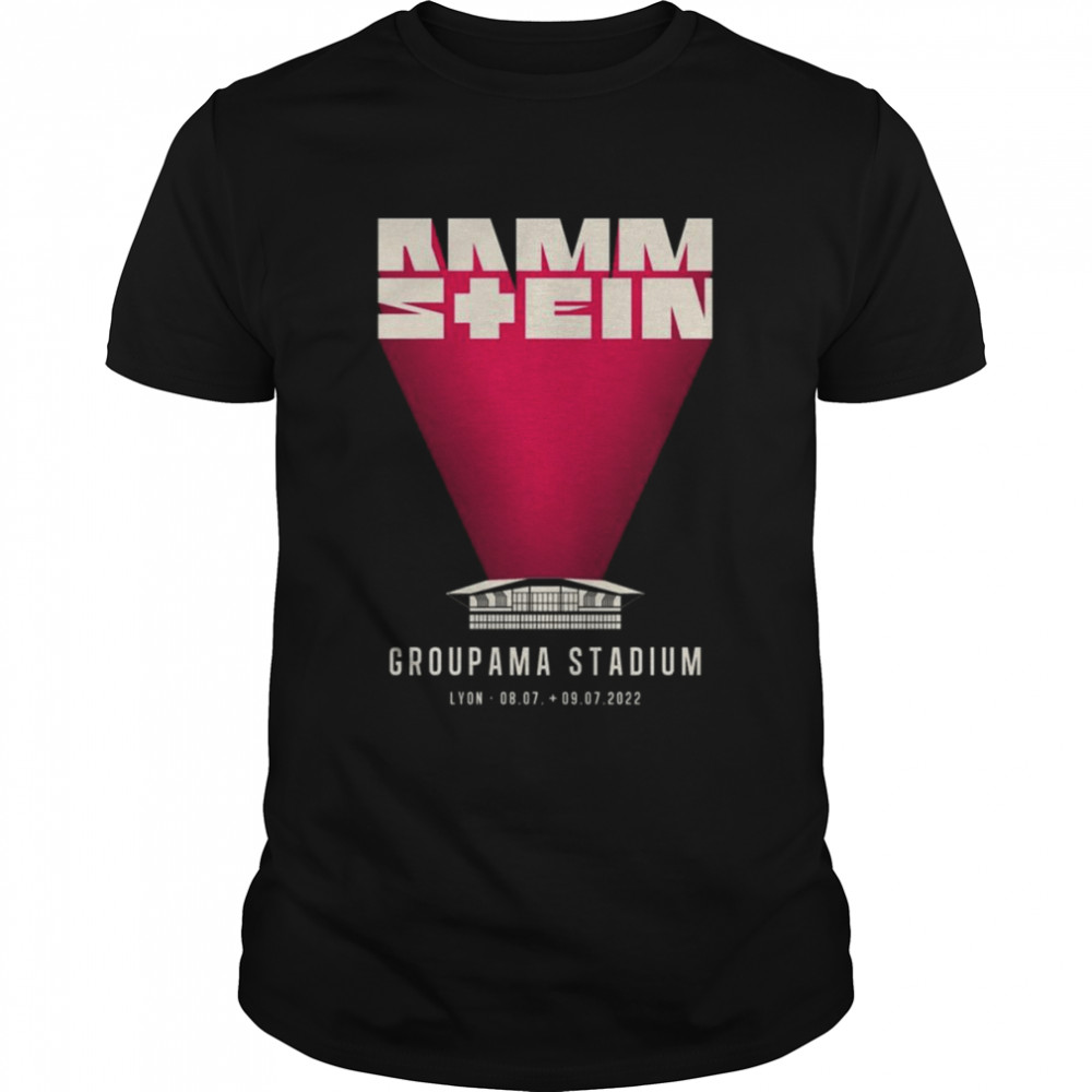 Rammstein Groupama Stadium Lyon 2022 Tour Shirt