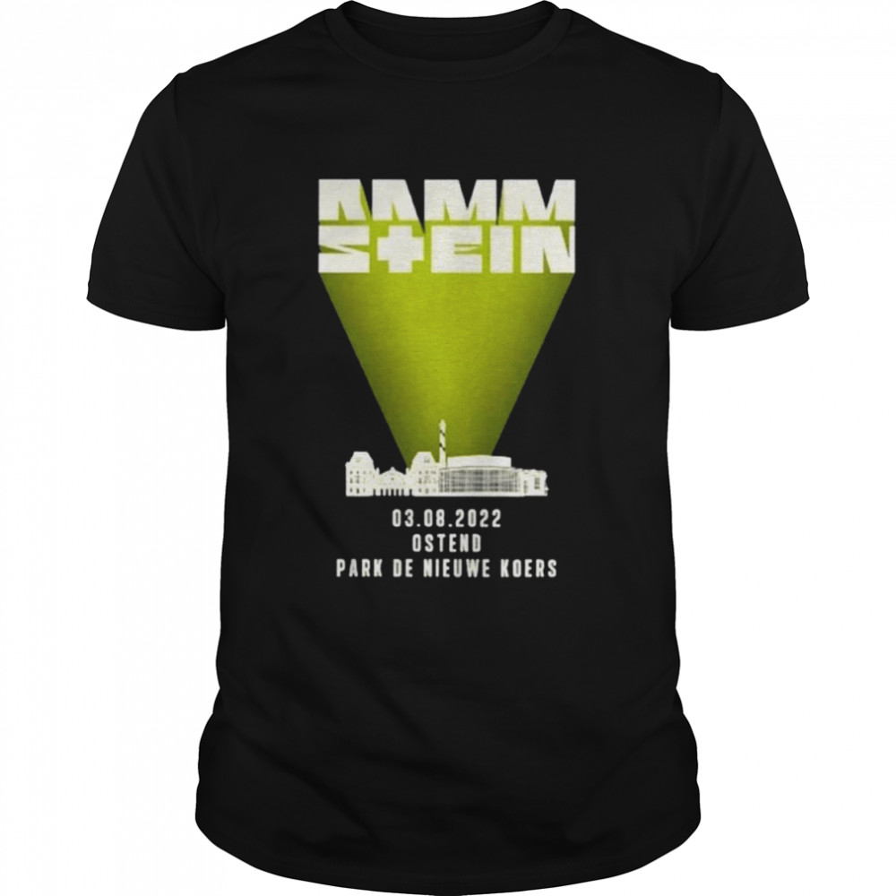 Rammstein Ostend Park De Nieuwe Koers 2022 Tour Shirt
