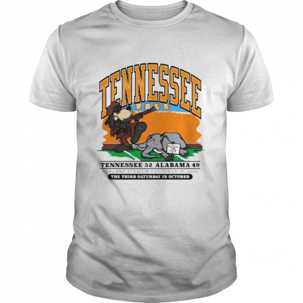 Tennessee beats alabama comfort color score shirt
