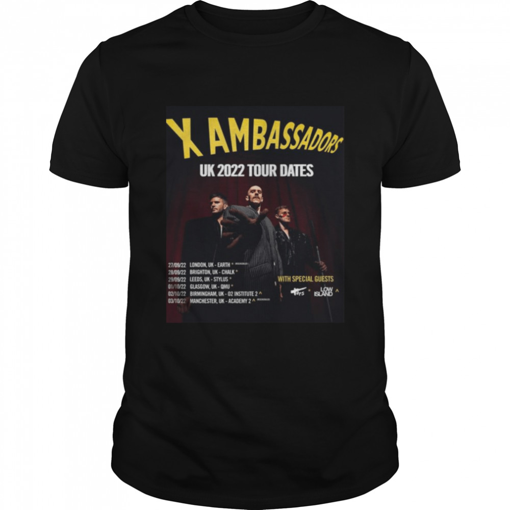 Uk Date Of X The Liar X Ambassadors Uk 2022 Tour Shirts