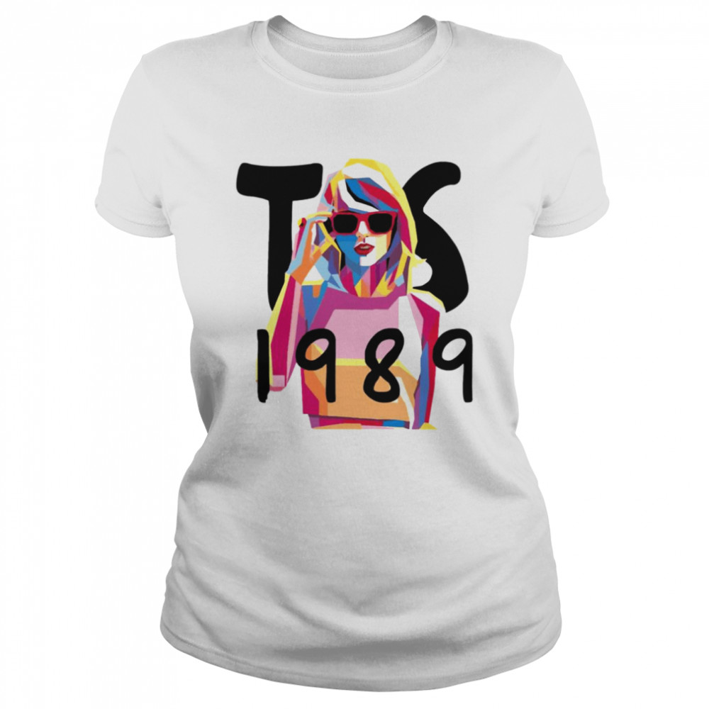 1989 TS Taylor Swft Cute Girl Vector Painting shirt Classic Women's T-shirt