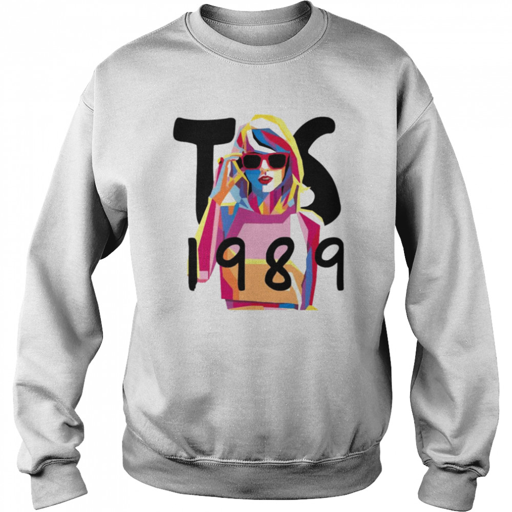 1989 TS Taylor Swft Cute Girl Vector Painting shirt Unisex Sweatshirt