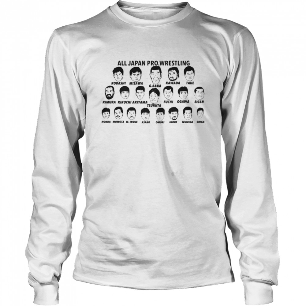 All Japan Pro Wrestling shirt Long Sleeved T-shirt