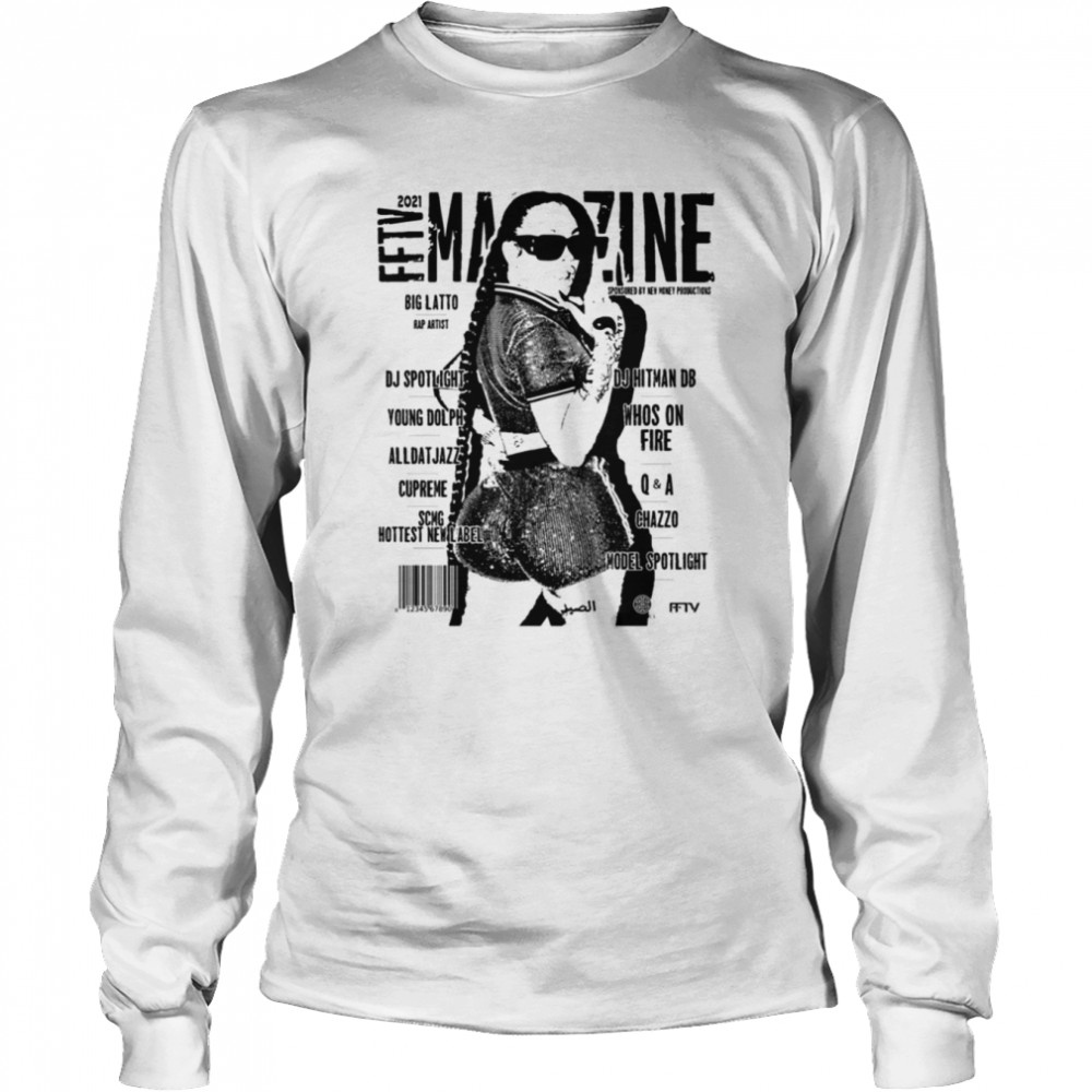 FFV Magazine Latto Rapper shirt Long Sleeved T-shirt