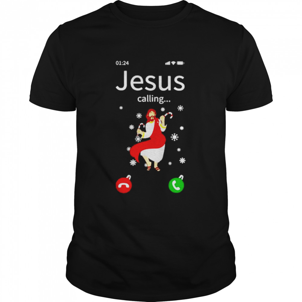 jesus calling merry Christmas shirt