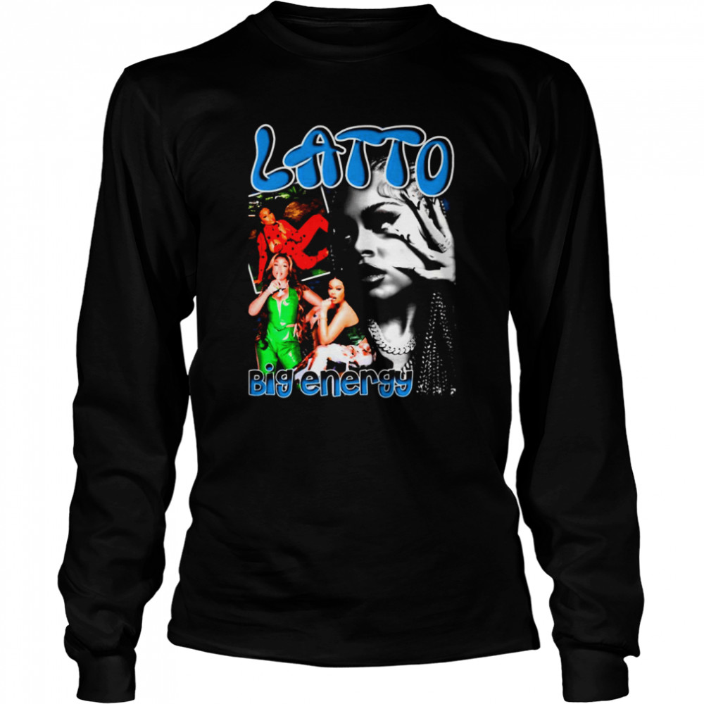Latto Big Energy Vintage shirt Long Sleeved T-shirt