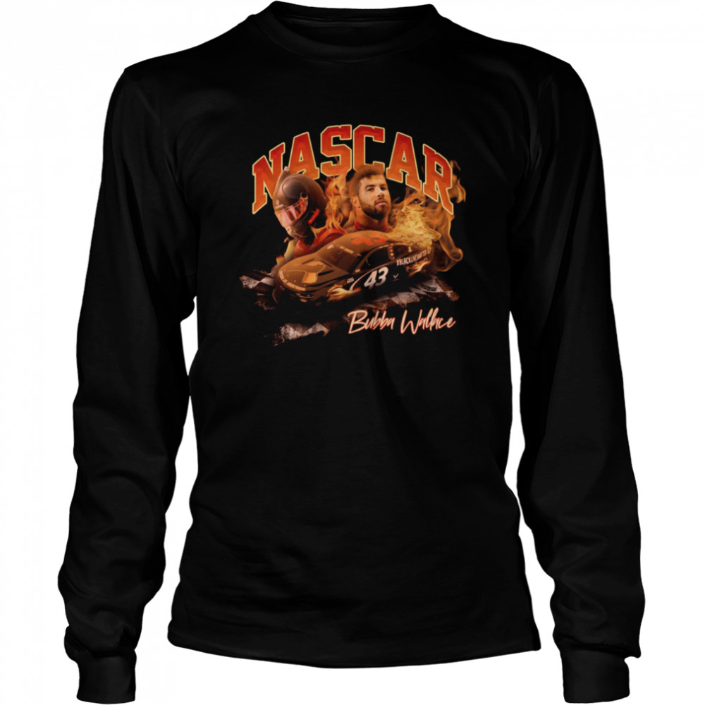 Nascar Bubba Wallace Vintage shirt Long Sleeved T-shirt