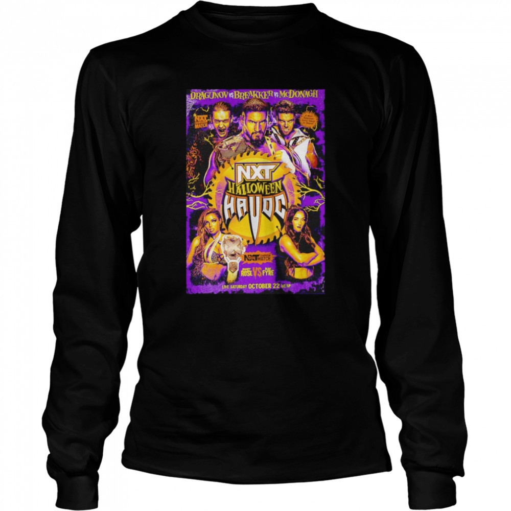 NXT Havoc Halloween Dragunov vs Breakker vs McDonagh shirt Long Sleeved T-shirt