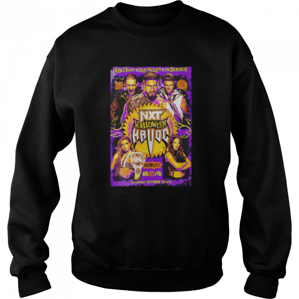 NXT Havoc Halloween Dragunov vs Breakker vs McDonagh shirt Unisex Sweatshirt