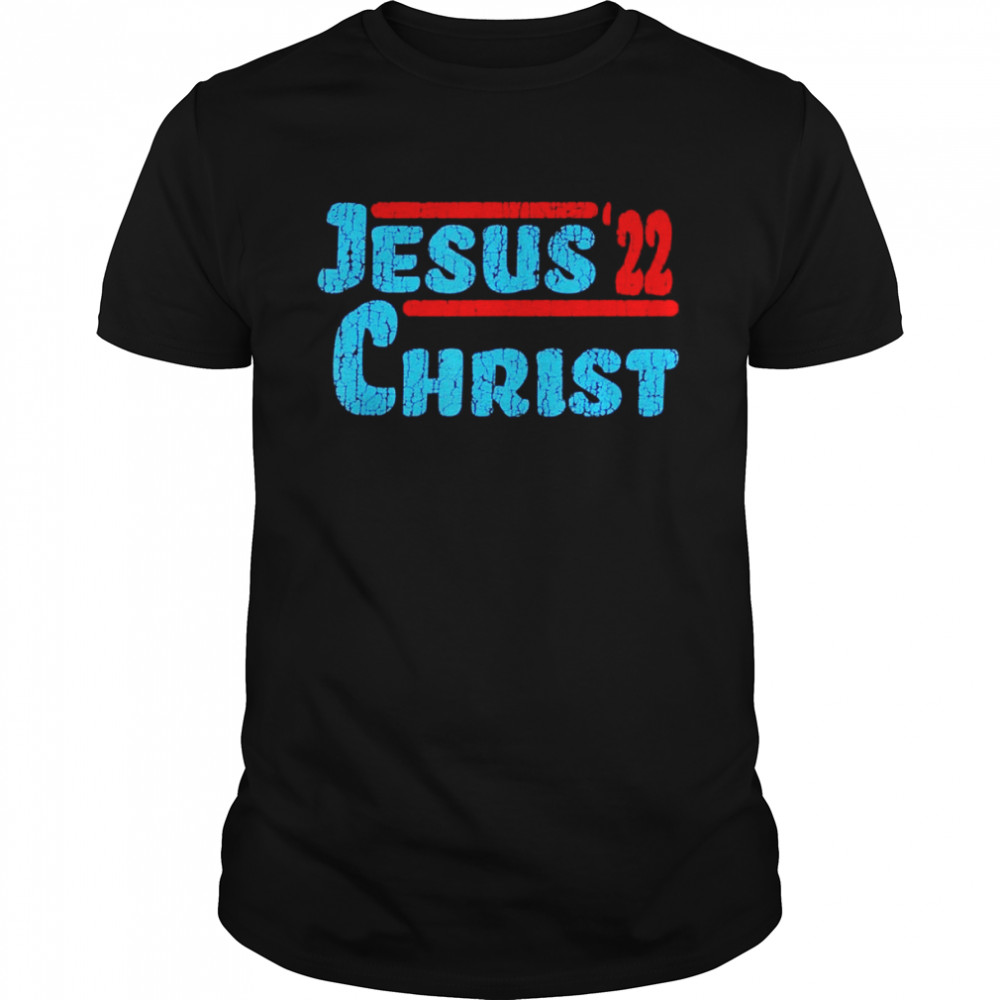 Retro Distressed Vote Jesus Christ Christian Election shirt