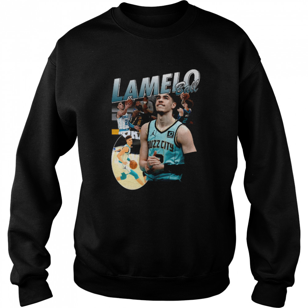 Vintage Lamelo Ball Charlotte Hornets Nba Lamelo Ball shirt Unisex Sweatshirt