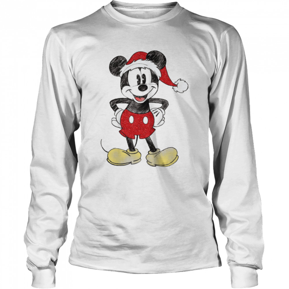 And Minnie Walt Mickey Mouse Christmas shirt Long Sleeved T-shirt