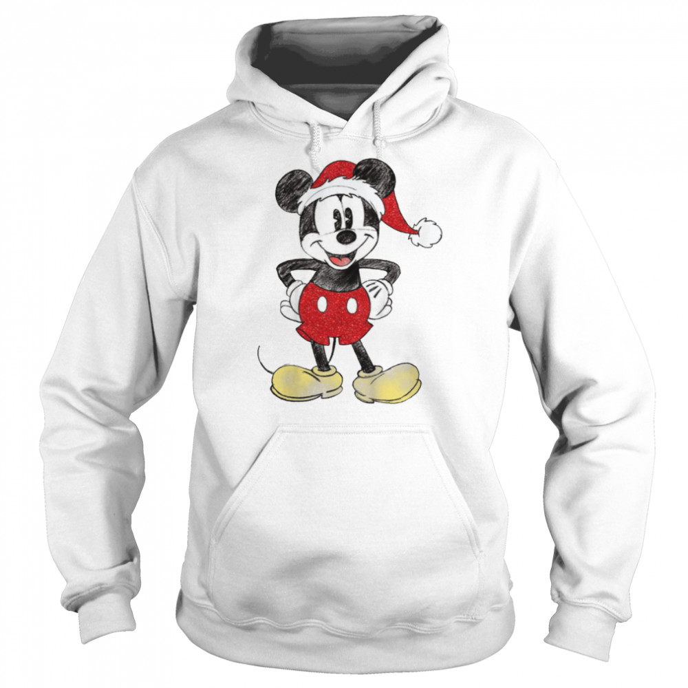 And Minnie Walt Mickey Mouse Christmas shirt Unisex Hoodie