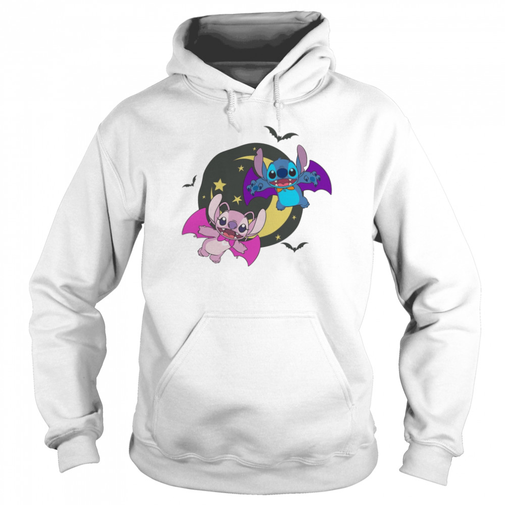 Angel Couple Stitch Halloween shirt Unisex Hoodie
