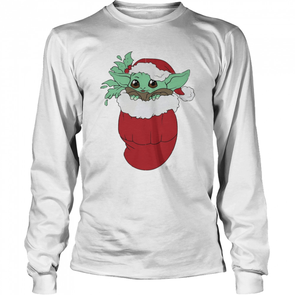 Baby Yoda Star Wars Baby For Kids Christmas shirt Long Sleeved T-shirt