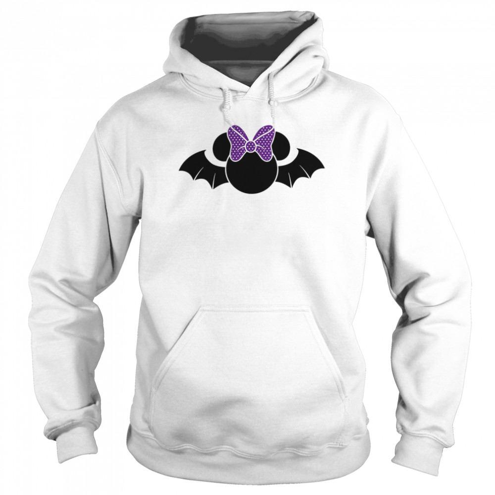 Bat Mouse Bat Minnie Minnie Mouse As A Devil Minnie Mouse Trip Witch Halloween shirt Unisex Hoodie